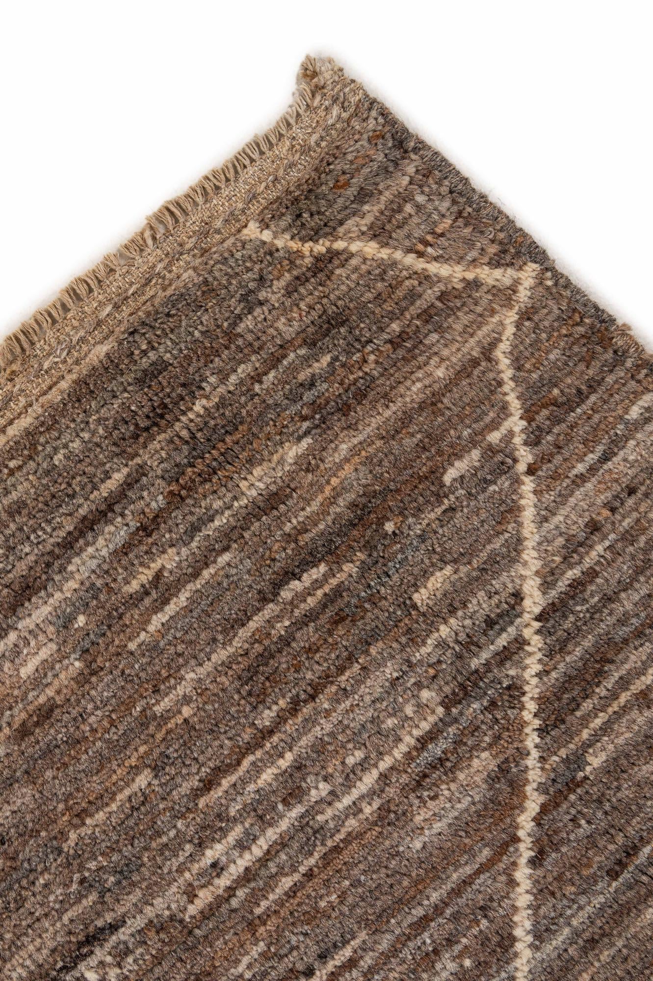 5' 11 x 7' 11 Hand Knotted Moroccan Wool Rug