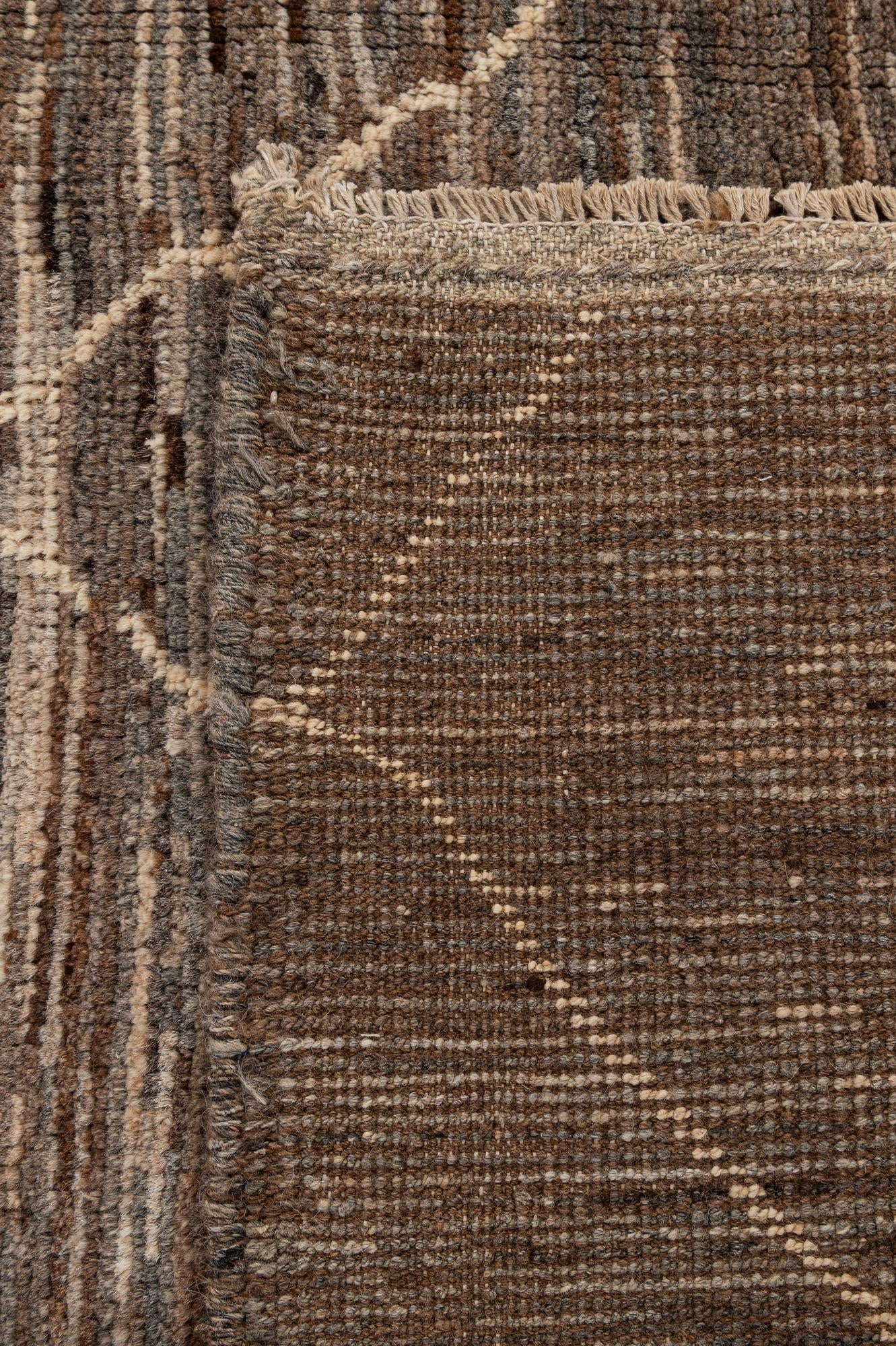 5' 11 x 7' 11 Hand Knotted Moroccan Wool Rug