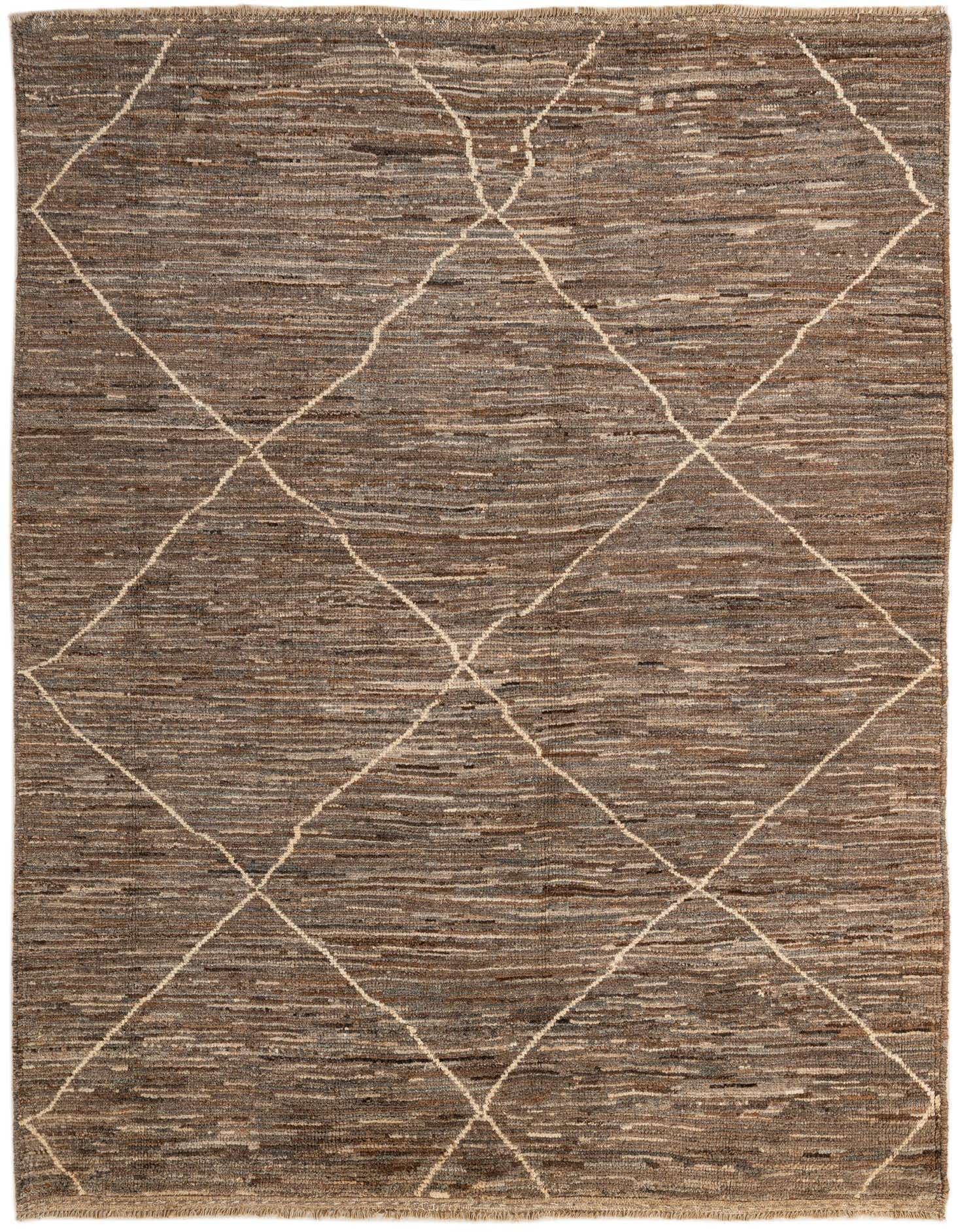 5' 11 x 7' 11 Hand Knotted Moroccan Wool Rug