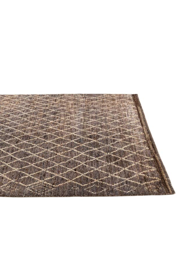 Detail image of 5' 9 x 8' 2 Hand Knotted Moroccan Wool Rug