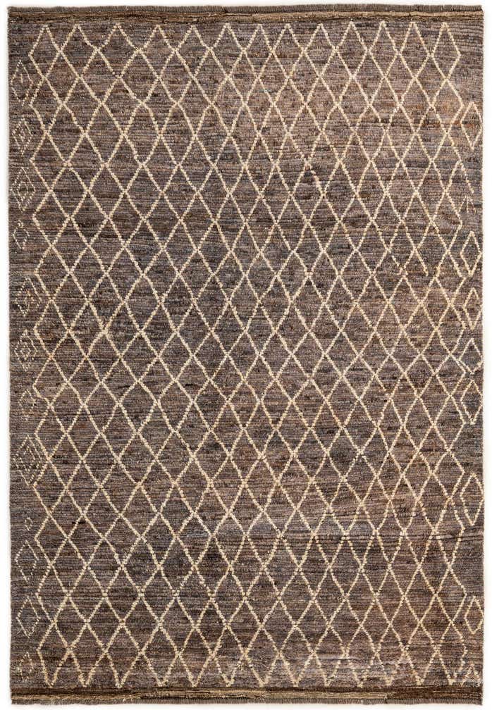 5' 9 x 8' 2 Hand Knotted Moroccan Wool Rug