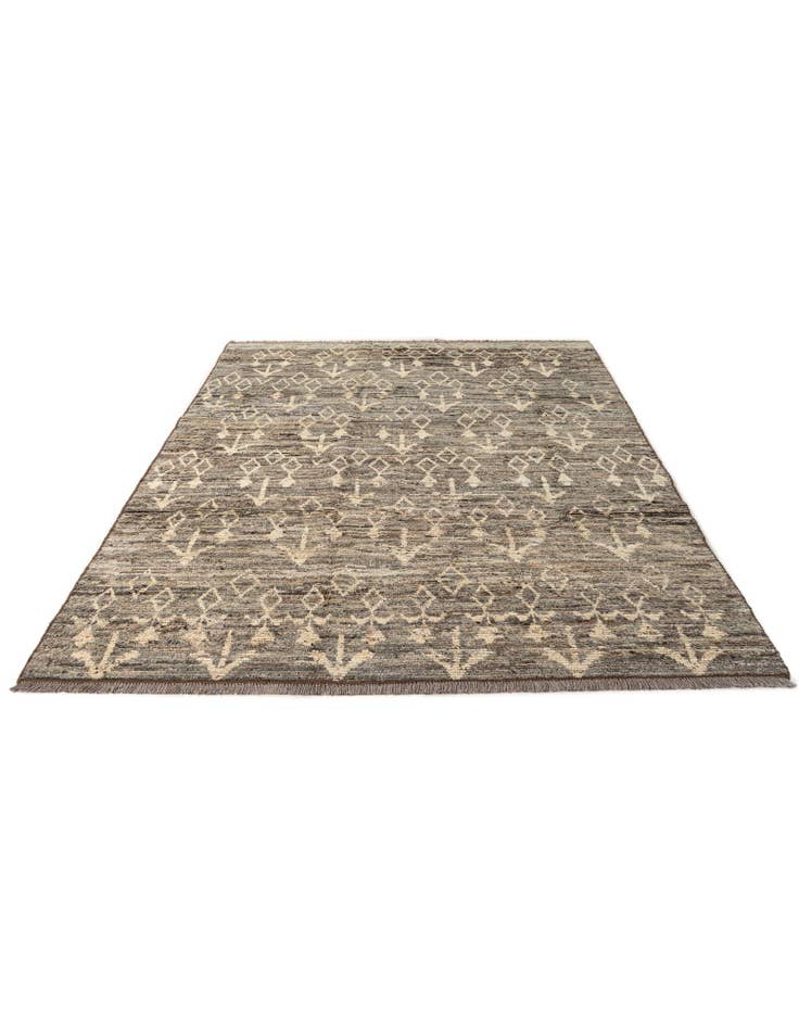 Detail image of 6' 8 x 9' 9 Hand Knotted Moroccan Wool Rug