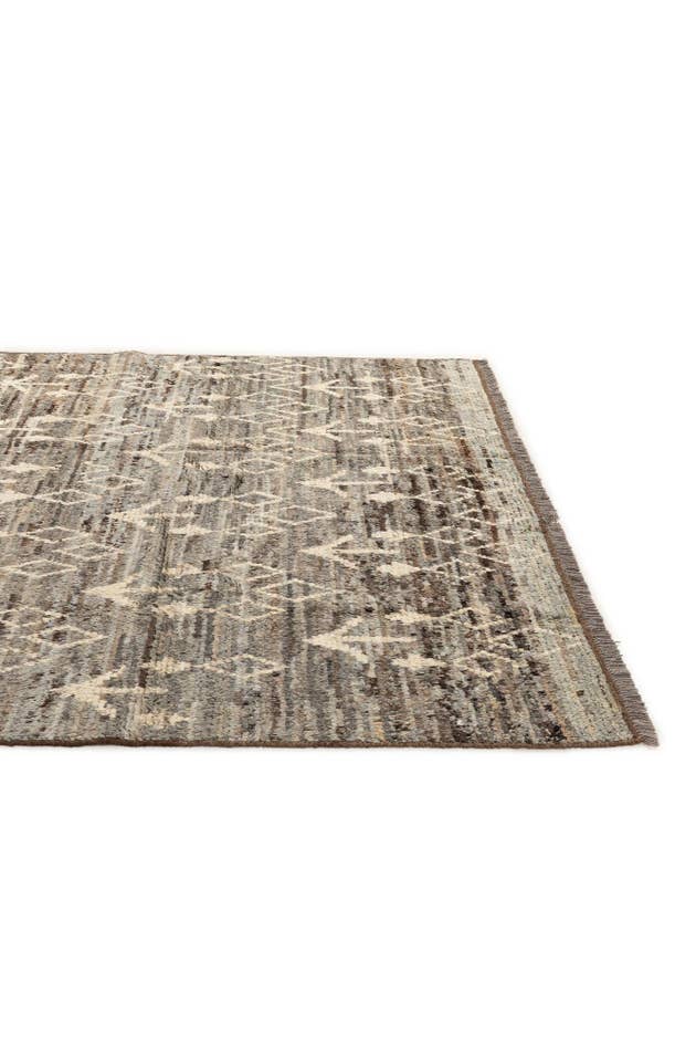 Detail image of 6' 8 x 9' 9 Hand Knotted Moroccan Wool Rug