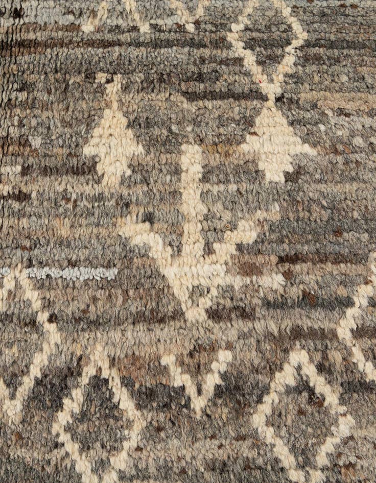Detail image of 6' 8 x 9' 9  Hand Knotted Moroccan Wool Rug