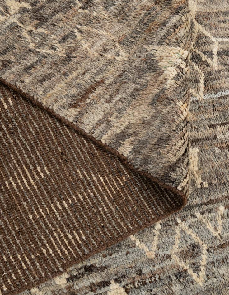 Detail image of 6' 8 x 9' 9  Hand Knotted Moroccan Wool Rug