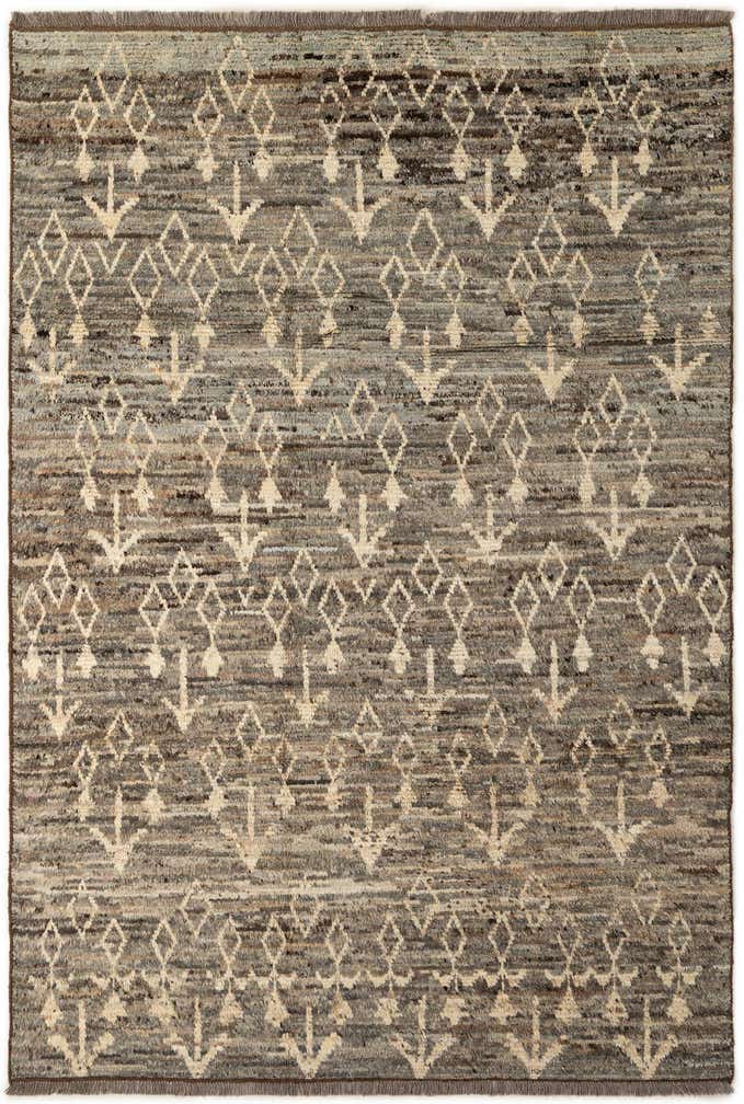 6' 8 x 9' 9 Hand Knotted Moroccan Wool Rug