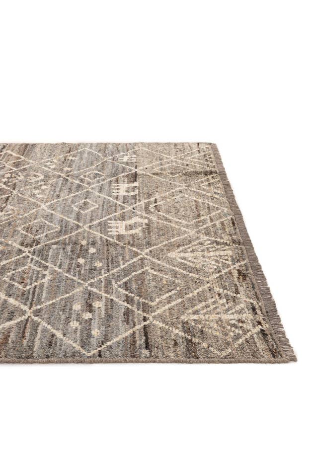 Detail image of 6' 10 x 9' 8 Hand Knotted Moroccan Wool Rug