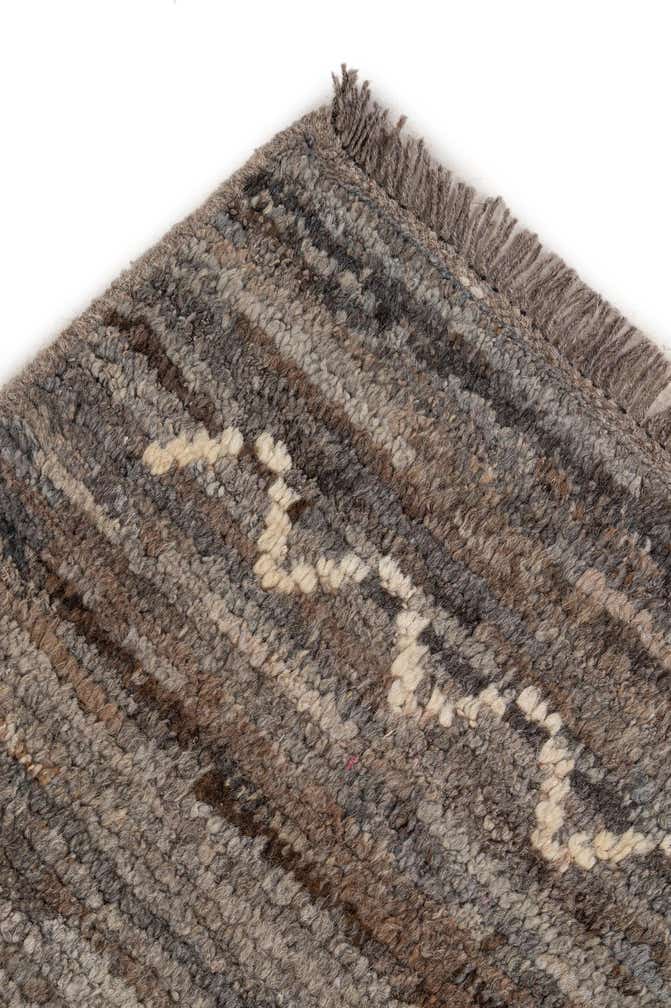 6' 10 x 9' 8 Hand Knotted Moroccan Wool Rug