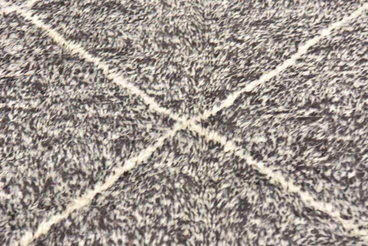 Detail image of 4' 10 x 7' 10 Hand Knotted Moroccan Wool Rug