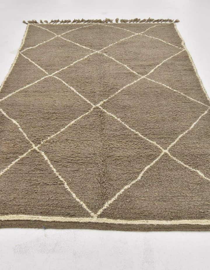5' 3 x 8' 8 Hand Knotted Moroccan Wool Rug