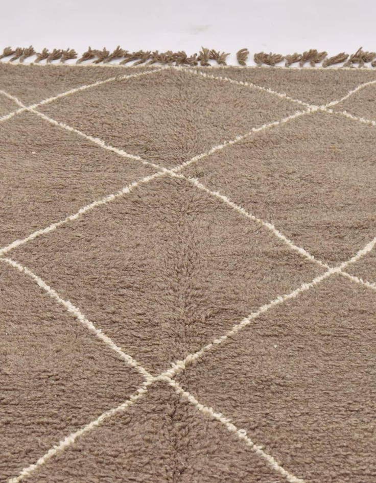Detail image of 5' 3 x 8' 8 Hand Knotted Moroccan Wool Rug
