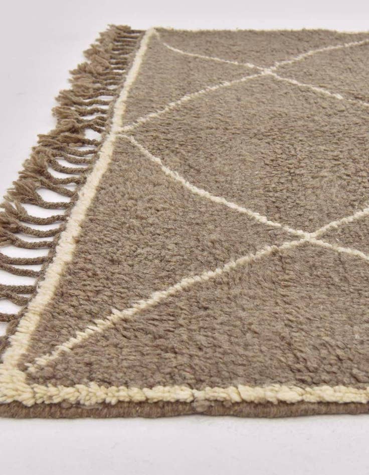 Detail image of 5' 3 x 8' 8  Hand Knotted Moroccan Wool Rug