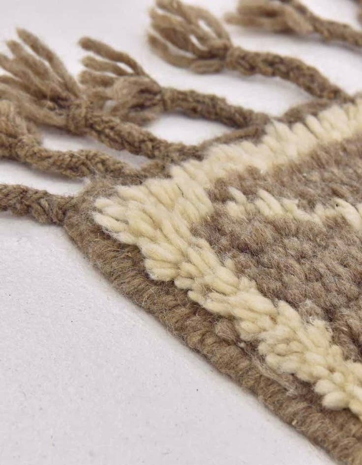 Detail image of 5' 3 x 8' 8  Hand Knotted Moroccan Wool Rug