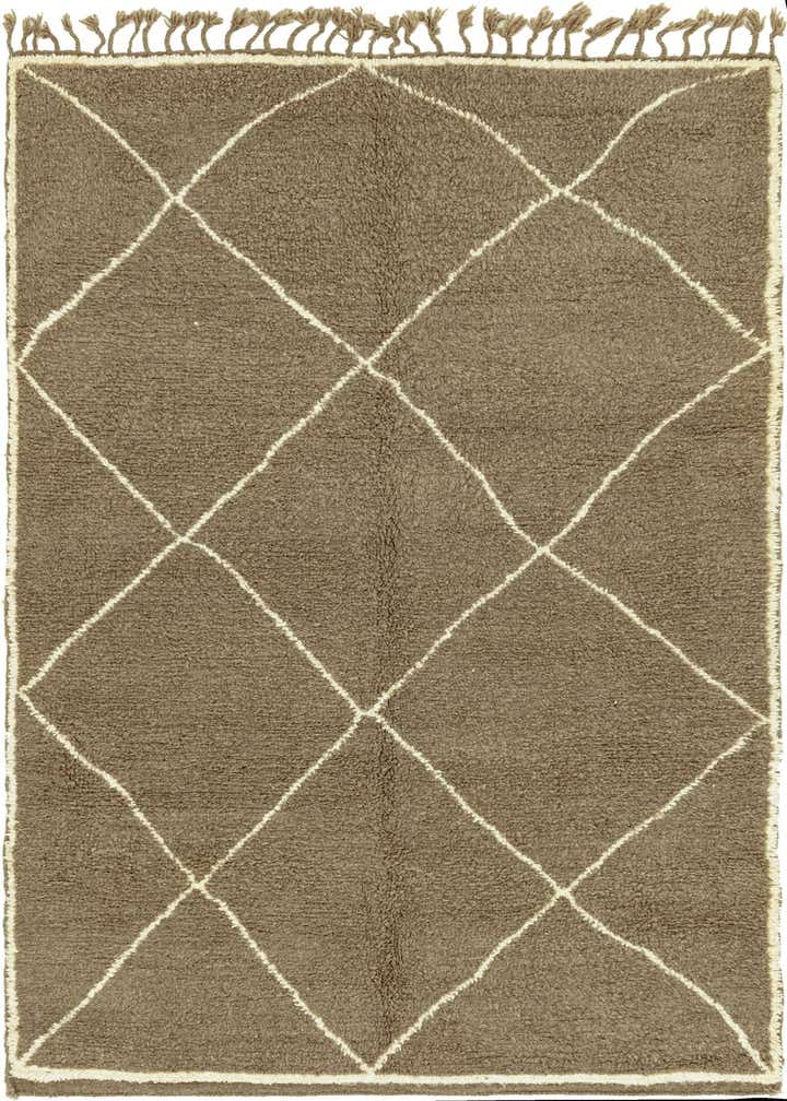5' 3 x 8' 8 Hand Knotted Moroccan Wool Rug