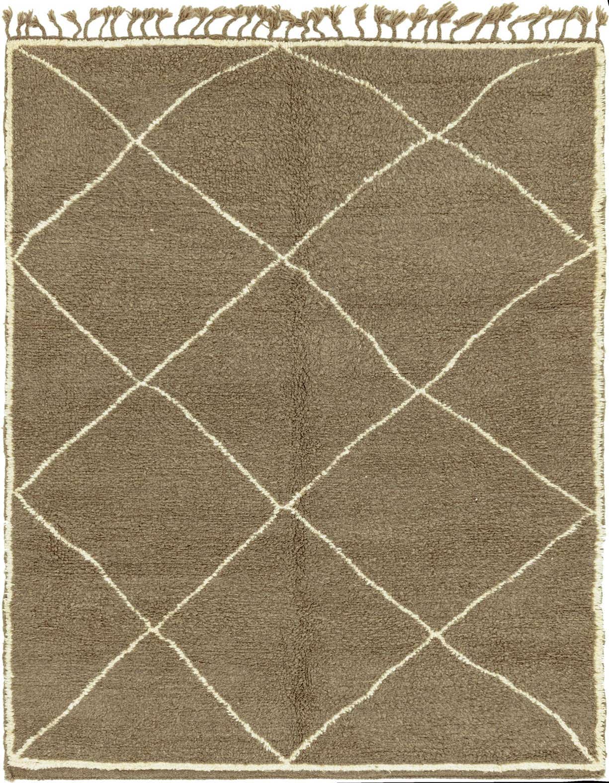 5' 3 x 8' 8 Hand Knotted Moroccan Wool Rug