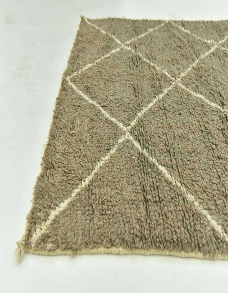 Detail image of 4' 9 x 7' 3  Hand Knotted Moroccan Wool Rug