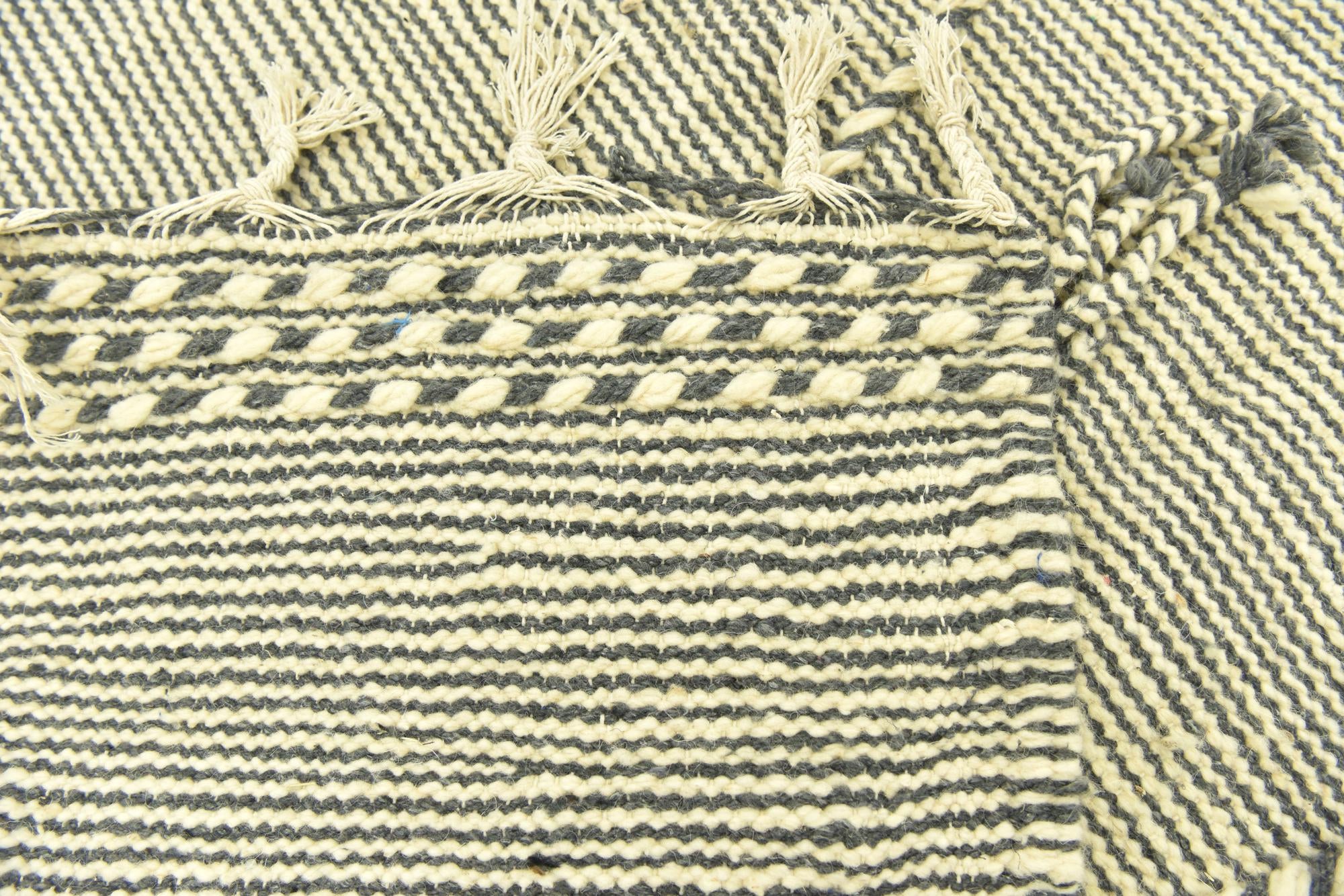 6' 2 x 10' 7 Hand Knotted Moroccan Wool Rug