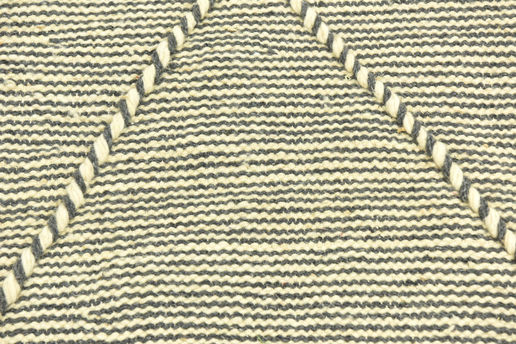 6' 2 x 10' 7 Hand Knotted Moroccan Wool Rug