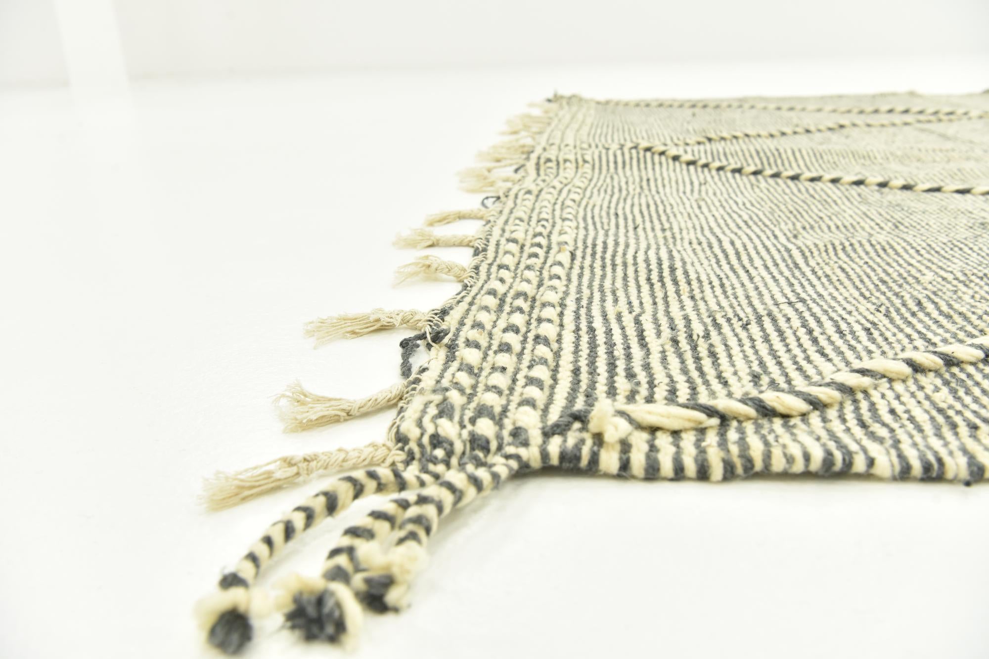6' 2 x 10' 7 Hand Knotted Moroccan Wool Rug