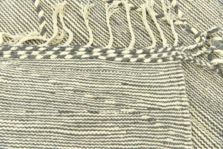 6' 8 x 11' 2 Hand Knotted Moroccan Wool Rug