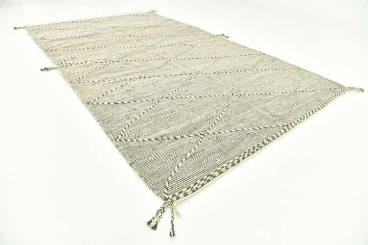 6' 8 x 11' 2 Hand Knotted Moroccan Wool Rug
