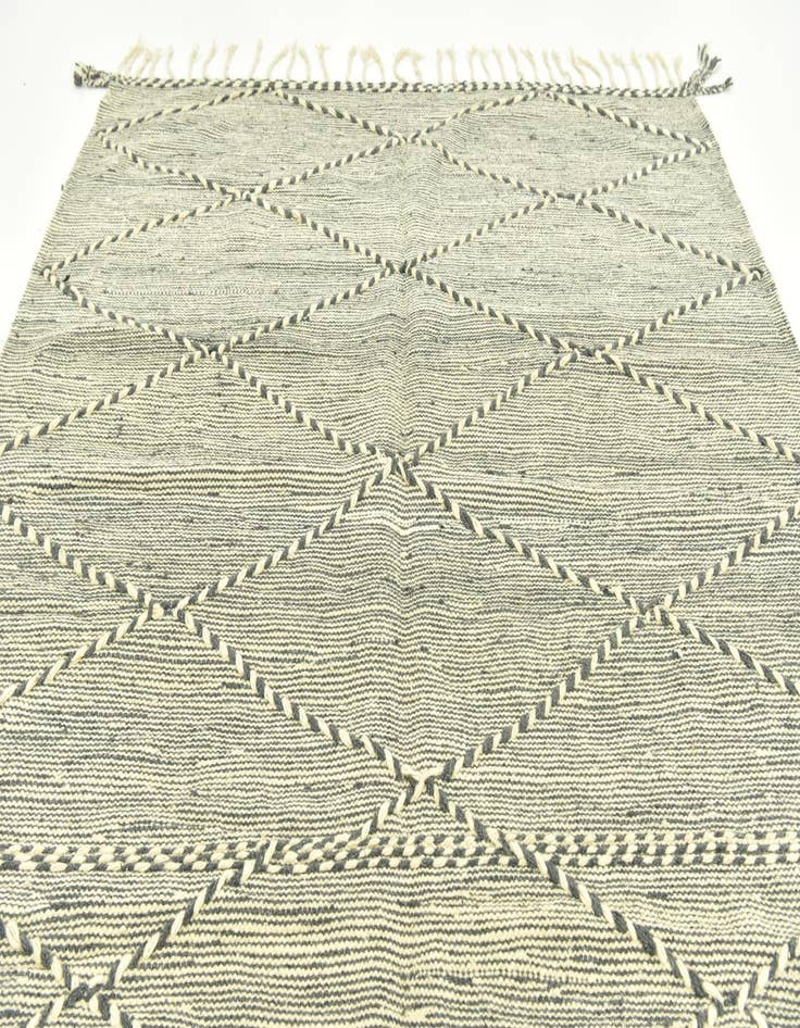 Detail image of 6' 8 x 11' 2  Hand Knotted Moroccan Wool Rug