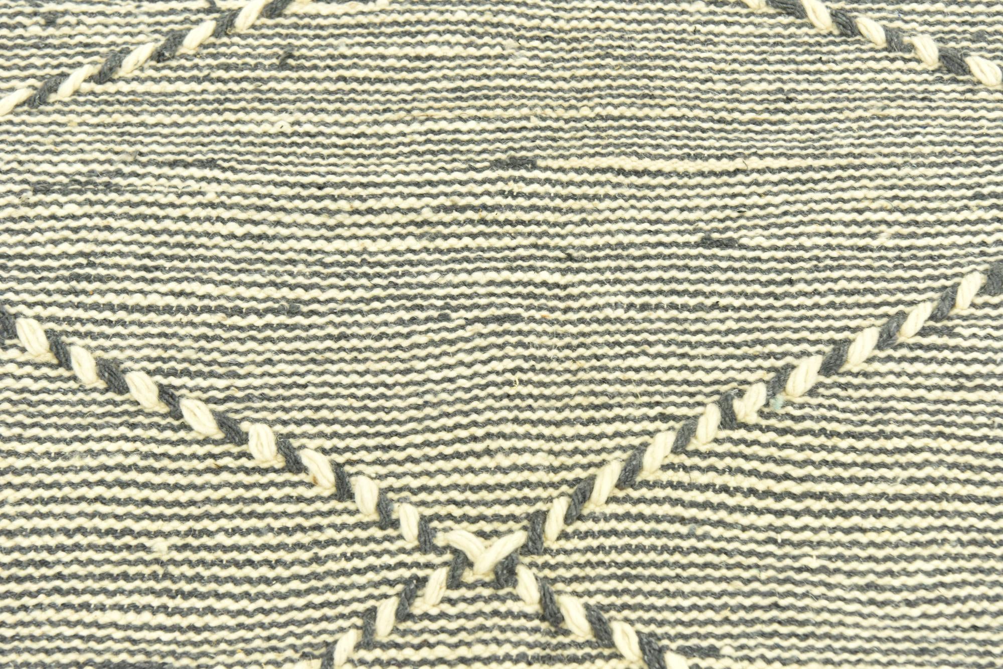 6' 8 x 11' 2 Hand Knotted Moroccan Wool Rug