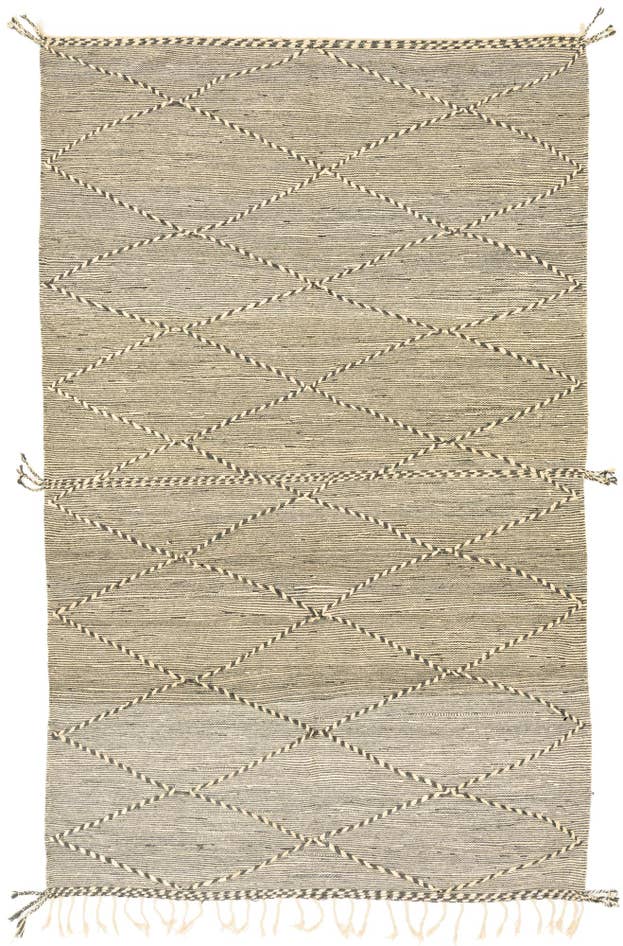 Detail image of 6' 8 x 11' 2 Hand Knotted Moroccan Wool Rug