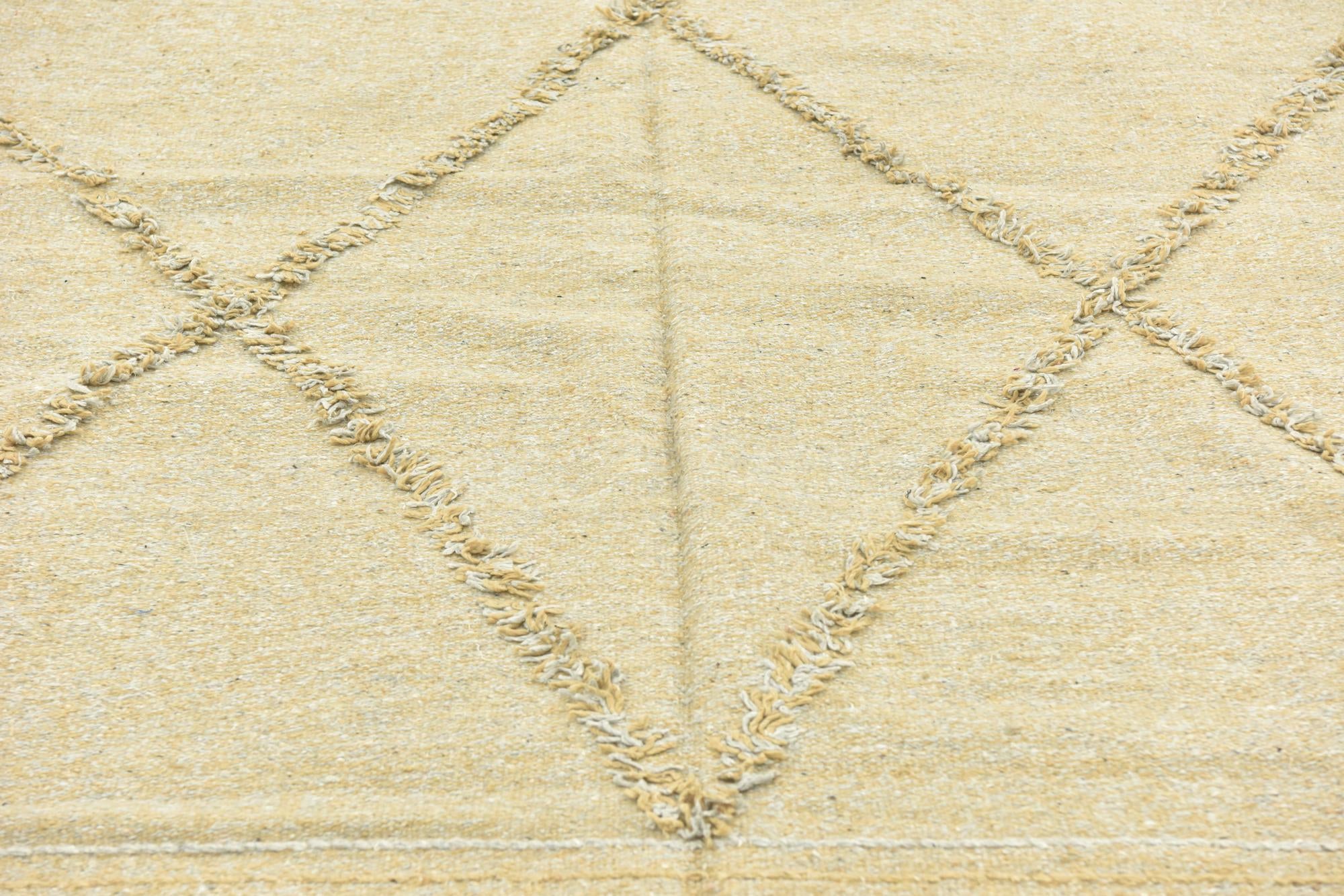5' 1 x 8' 10 Hand Knotted Moroccan Wool Rug
