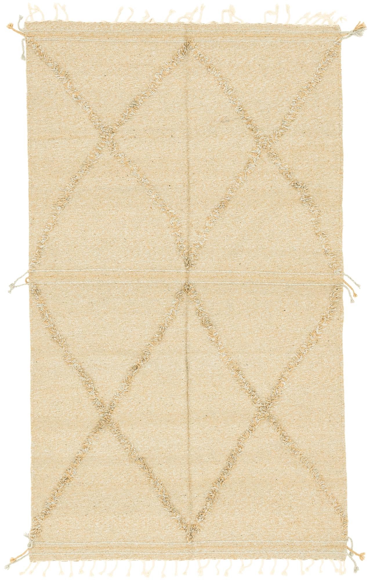 5' 1 x 8' 10 Hand Knotted Moroccan Wool Rug