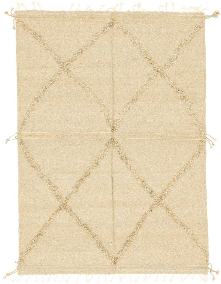 Detail image of 5' 1 x 8' 10 Hand Knotted Moroccan Wool Rug