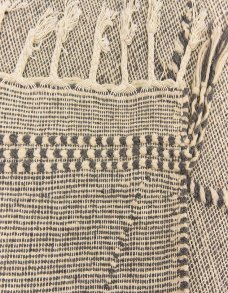 Detail image of 6' 6 x 10'  Hand Knotted Moroccan Wool Rug