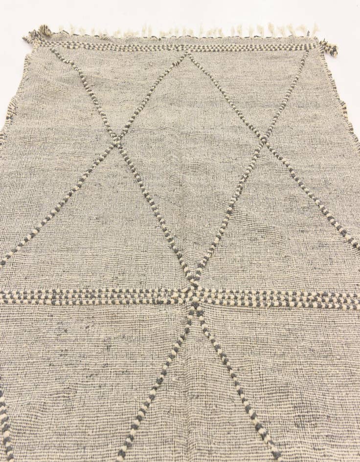 Detail image of 6' 6 x 10'  Hand Knotted Moroccan Wool Rug