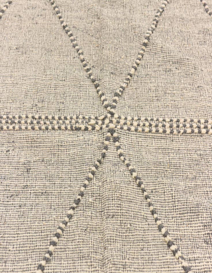 Detail image of 6' 6 x 10'  Hand Knotted Moroccan Wool Rug