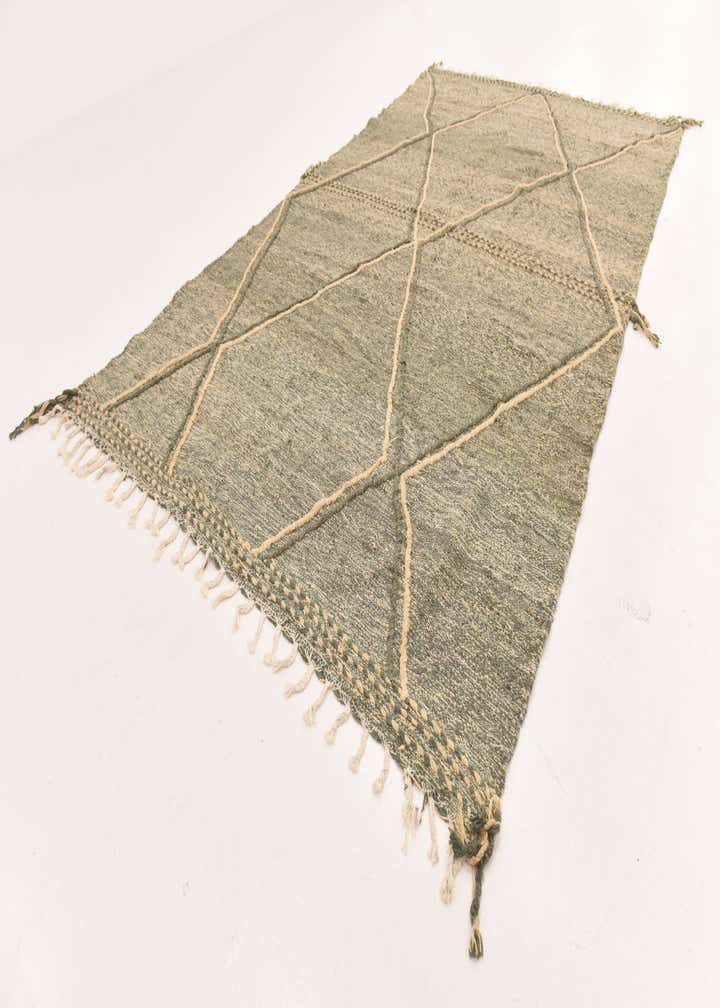 6' 11 x 11' 6 Hand Knotted Moroccan Wool Rug