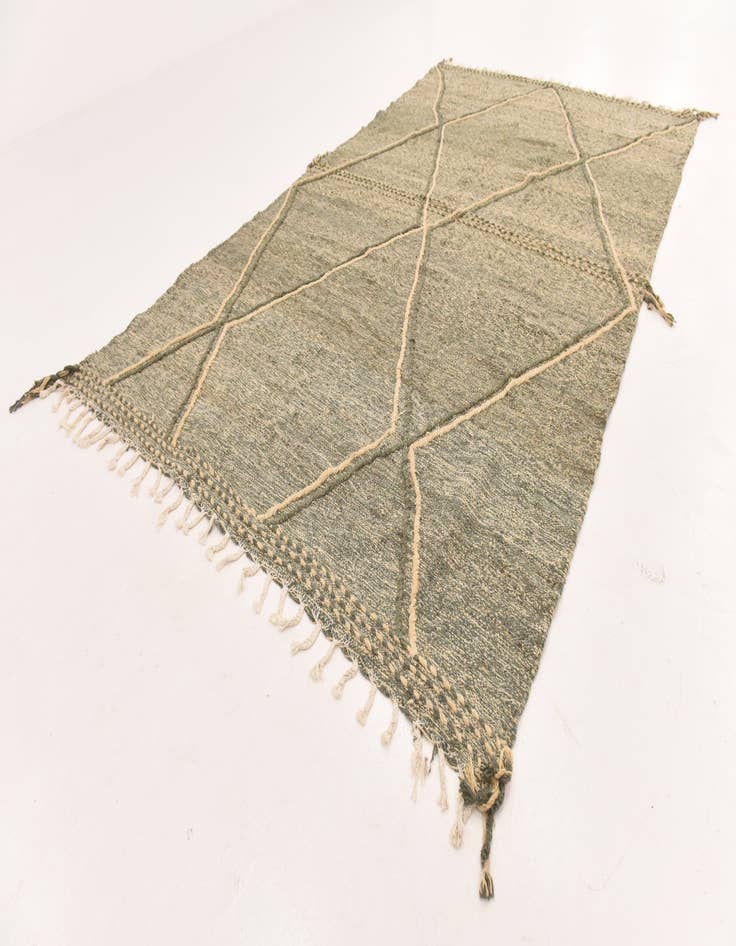Detail image of 6' 11 x 11' 6 Hand Knotted Moroccan Wool Rug