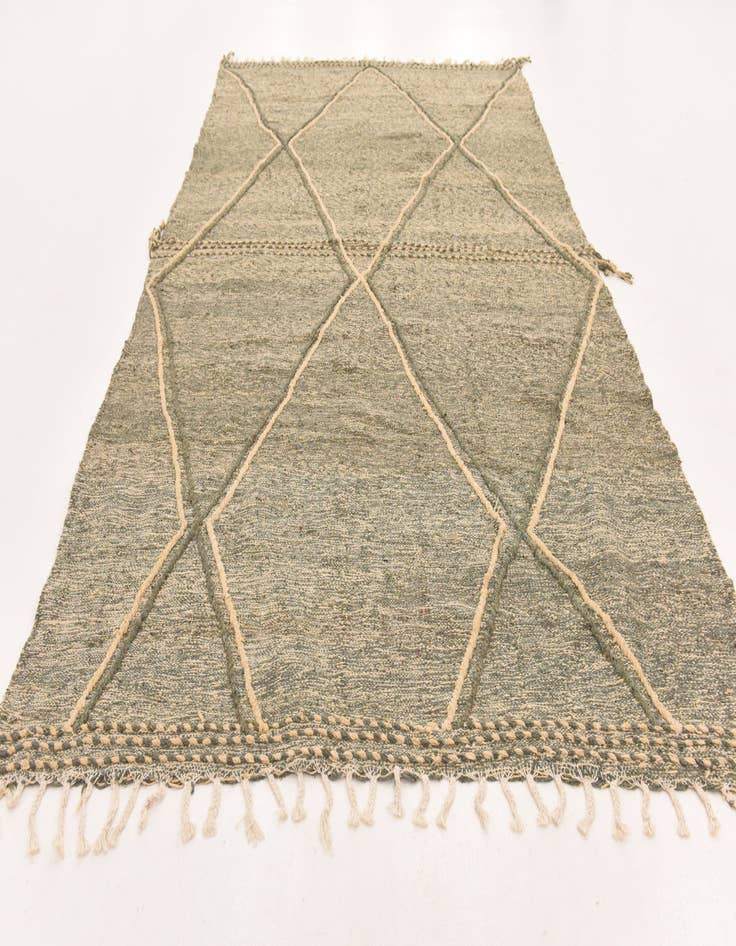 Detail image of 6' 11 x 11' 6 Hand Knotted Moroccan Wool Rug