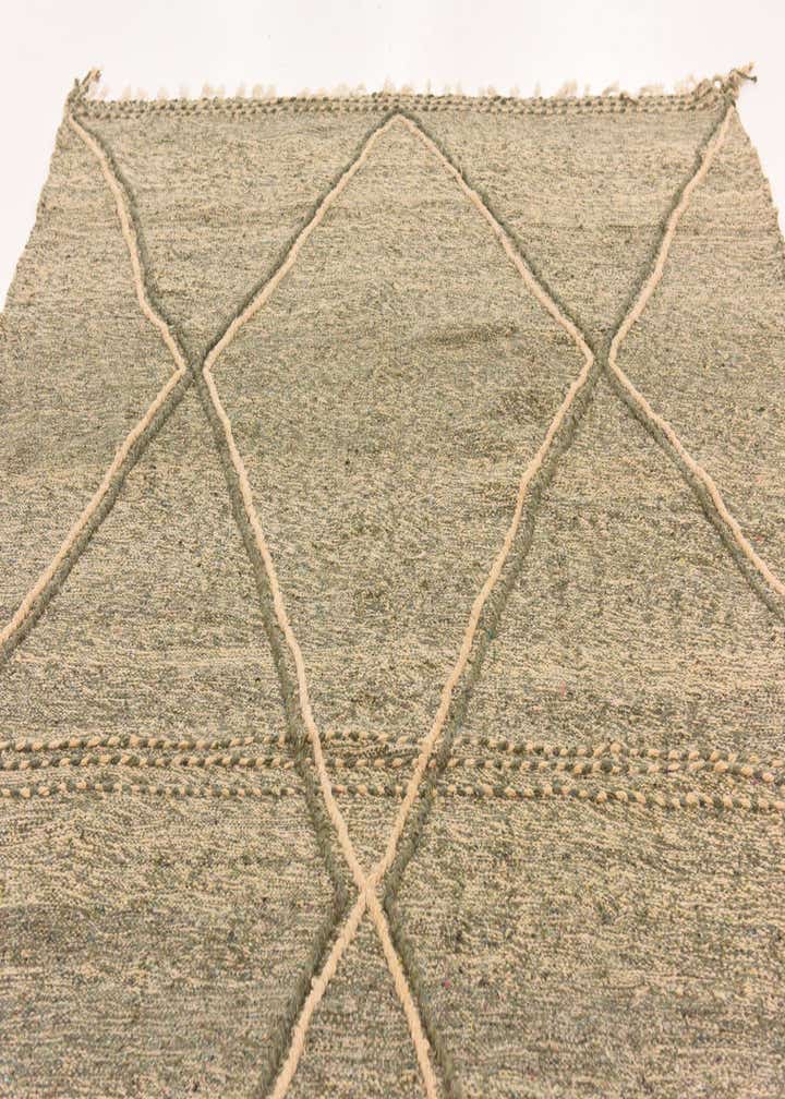 6' 11 x 11' 6 Hand Knotted Moroccan Wool Rug