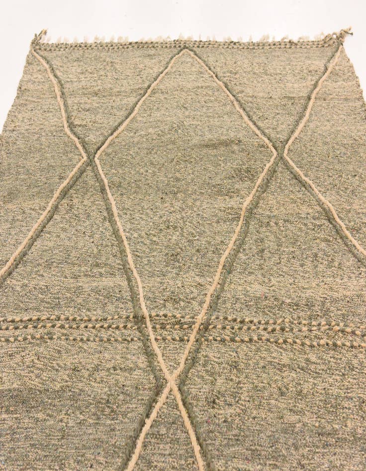 Detail image of 6' 11 x 11' 6 Hand Knotted Moroccan Wool Rug