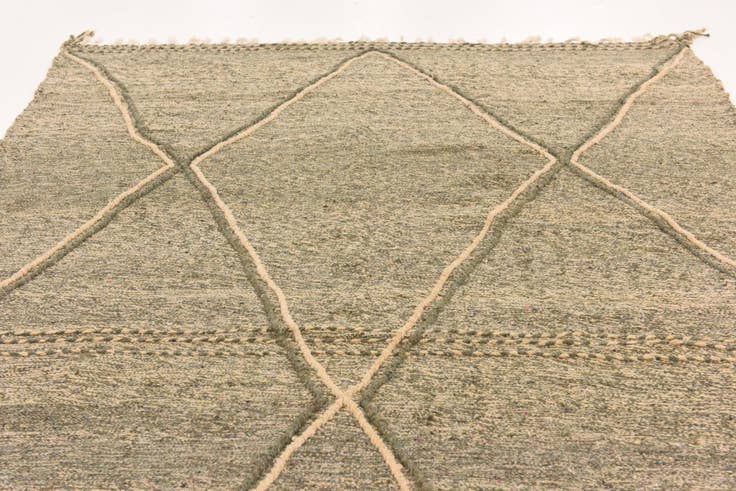 Detail image of 6' 11 x 11' 6 Hand Knotted Moroccan Wool Rug
