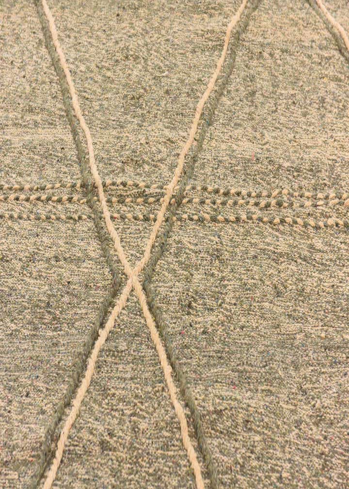 6' 11 x 11' 6 Hand Knotted Moroccan Wool Rug
