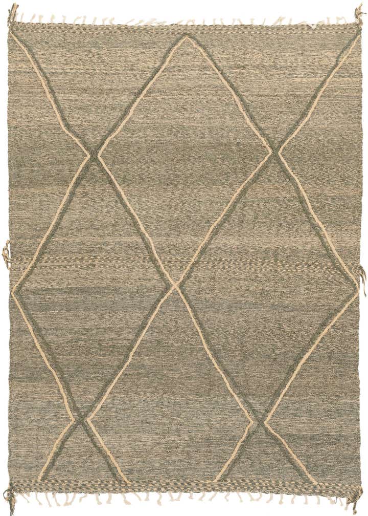 6' 11 x 11' 6 Hand Knotted Moroccan Wool Rug