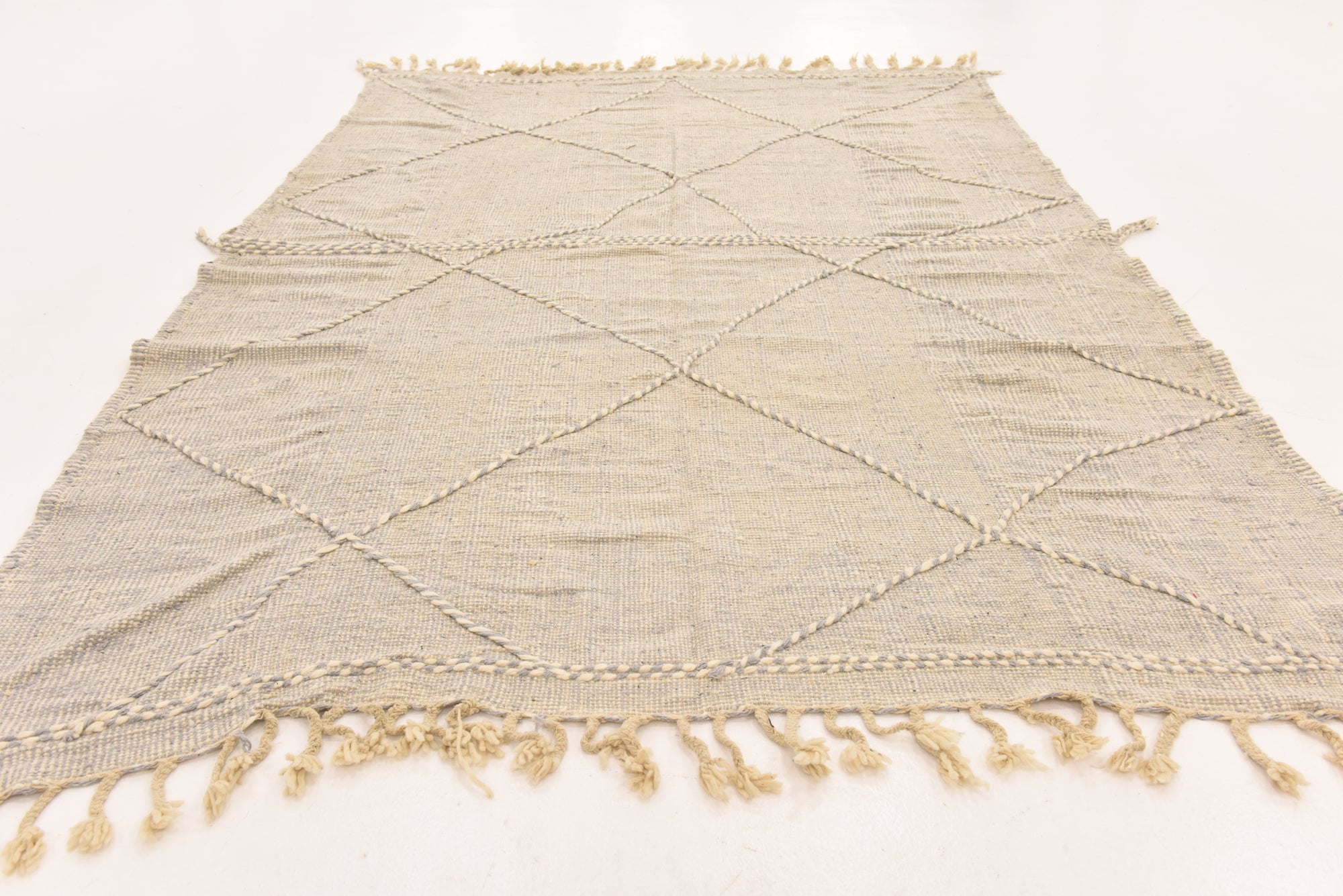 7' 5 x 10' 9 Hand Knotted Moroccan Wool Rug