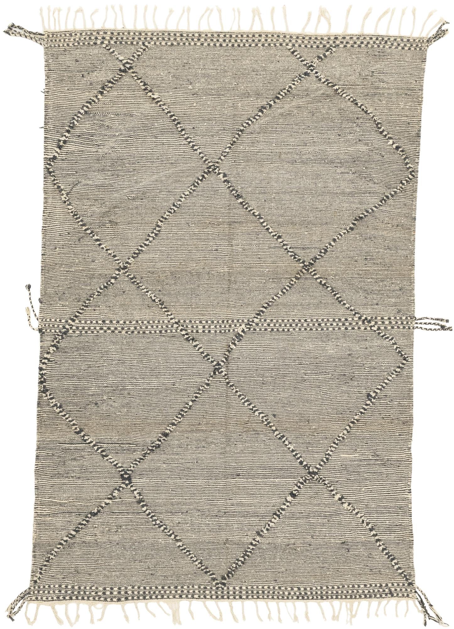 6' 8 x 9' 10 Hand Knotted Moroccan Wool Rug