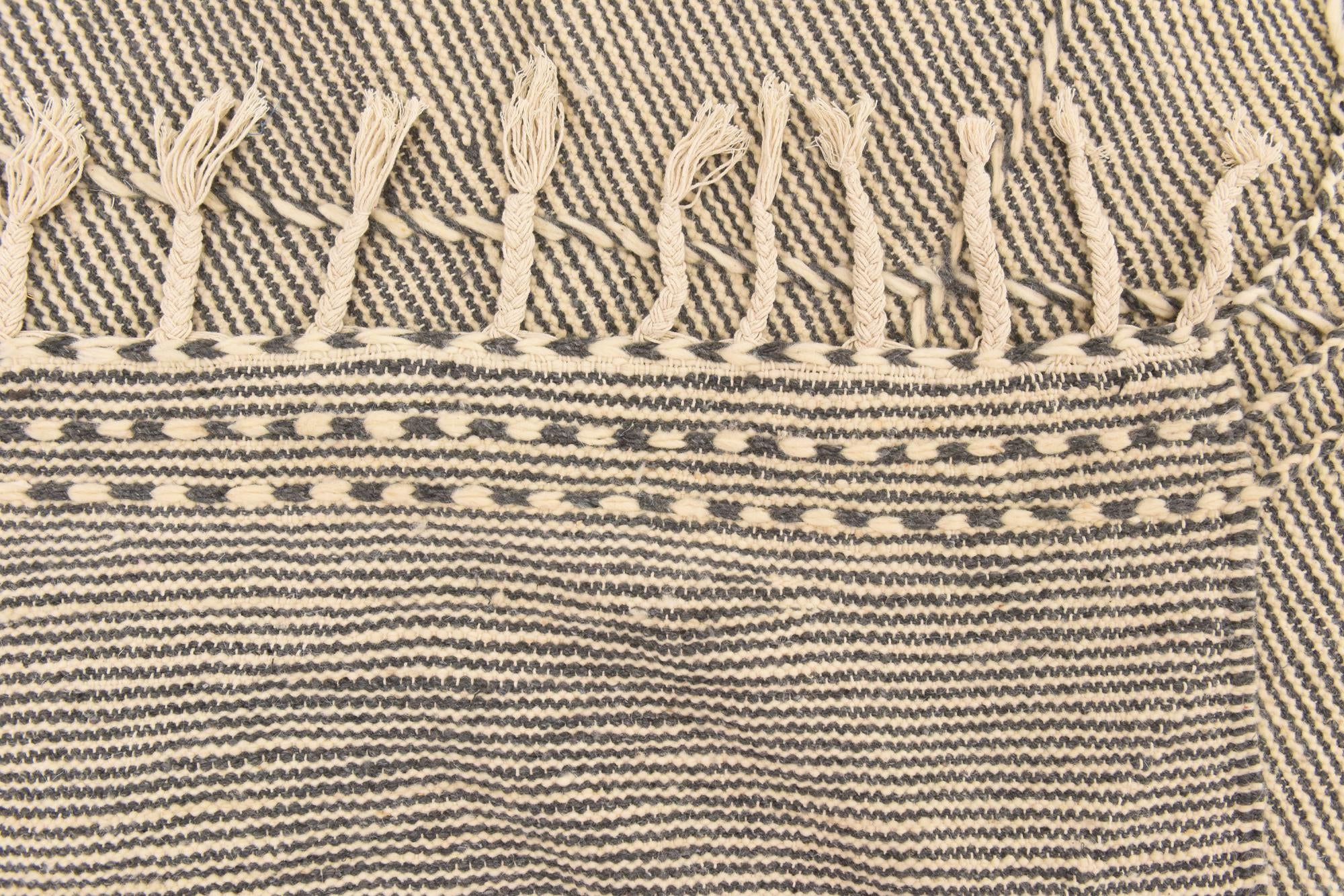 6' 5 x 10' 9 Hand Knotted Moroccan Wool Rug