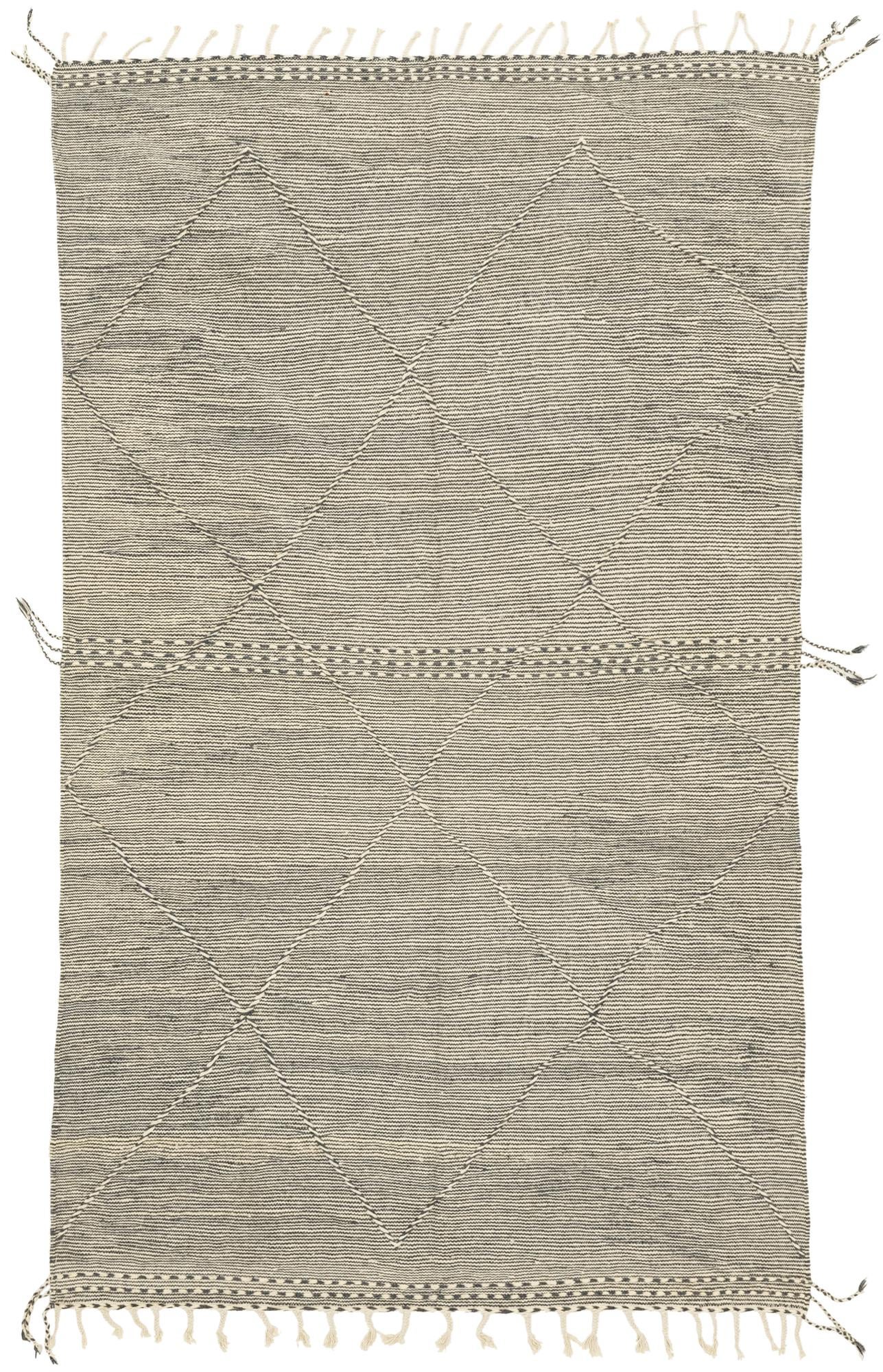 6' 5 x 10' 9 Hand Knotted Moroccan Wool Rug