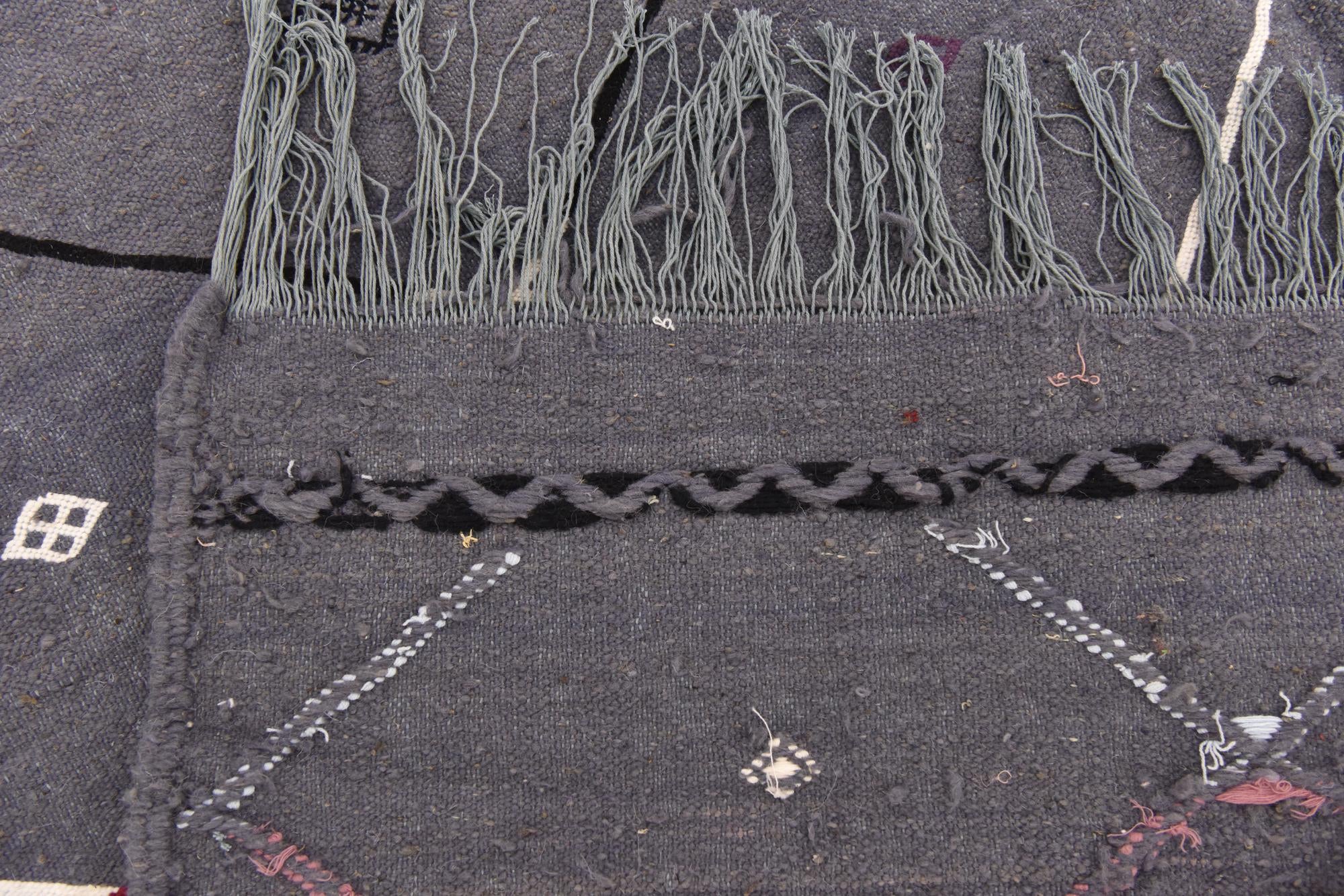 6' 5 x 9' 2 Hand Knotted Moroccan Wool Rug