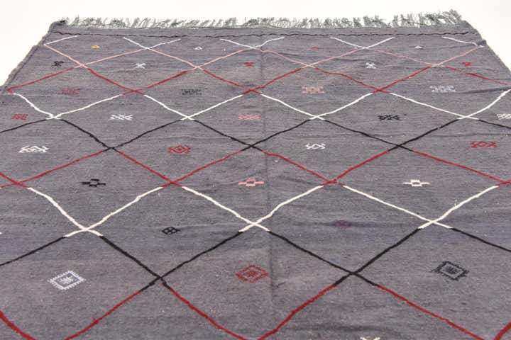 6' 5 x 9' 2 Hand Knotted Moroccan Wool Rug