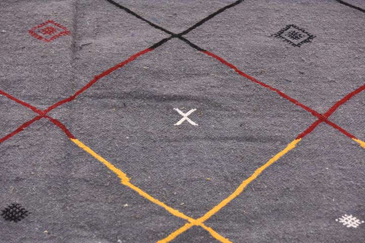 6' 5 x 9' 2 Hand Knotted Moroccan Wool Rug