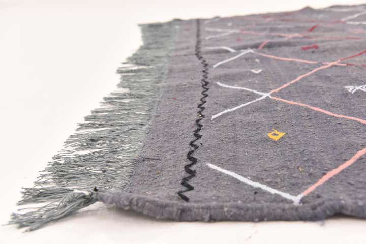 6' 5 x 9' 2 Hand Knotted Moroccan Wool Rug